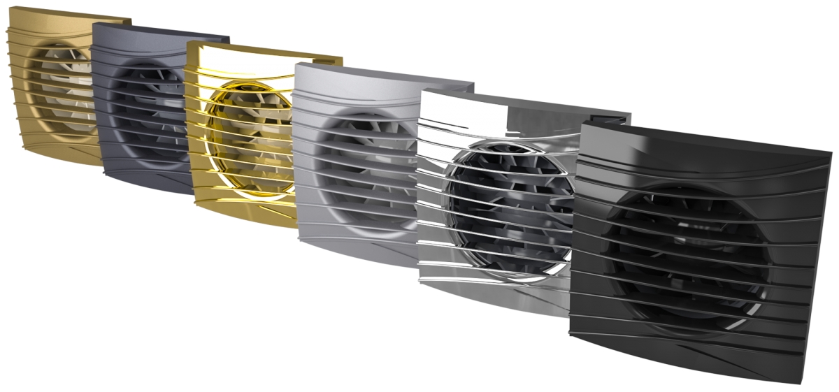 Вентилятор накладной ERA DiCiTi SILENT 5C dark gray metal d125