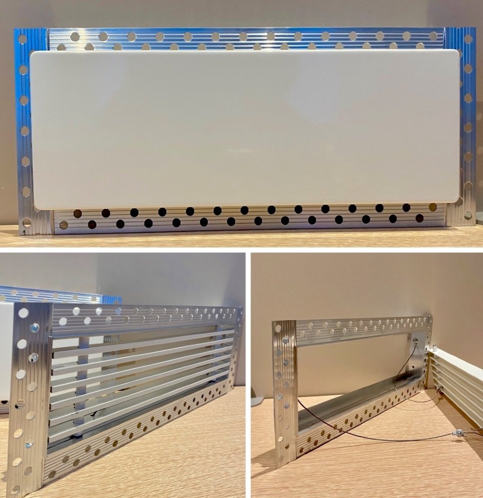 Дизайнерская съемная решетка для скрытого монтажа Brofer FUTURE-T 600x200