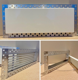 Дизайнерская съемная решетка для скрытого монтажа Brofer FUTURE-T 600x200